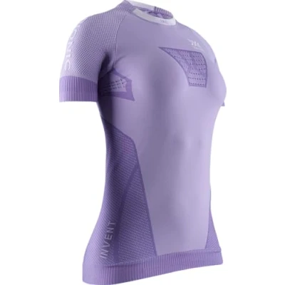 Image of X BIONIC INVENT 4.0 Running Top Base Layer T Shirt Bright Lavender/White, Small