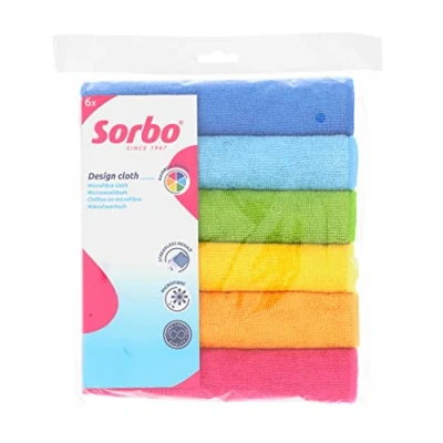 Image of Sorbo 6 Microfibre Cloths 40x40cm