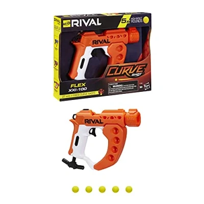 Image of Nerf Rival Curve Shot Flex XXI 100 Blaster Fire Rounds to Left, Right, Downwards or Straight