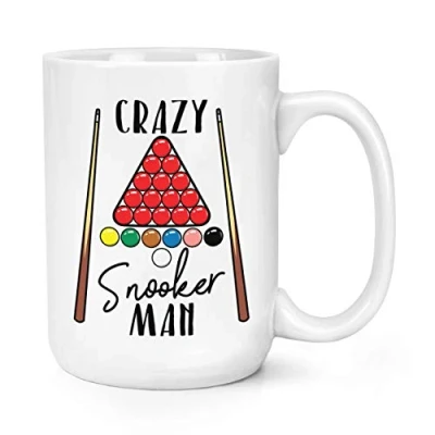 Image of Crazy Snooker Man 15oz Large Mug Cup