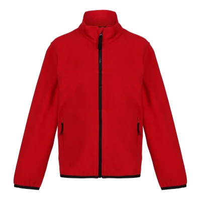 Image of Regatta Childrens Unisex Childrens/Kids Microfleece Full Zip Fleece Jacket (Classic Red) Size 3 4Y