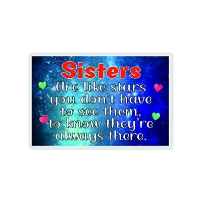 Image of Sister Fridge Magnet Gift Sisters Are Like Stars Fun Novelty Birthday Present