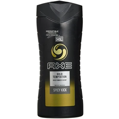 Image of 3 x Axe Shower Gel/Body Wash 400ml Gold Temptation