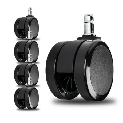 Image of New Soft Caster Wheel for Herman Miller Aeron Embody Mirra Sayl Chair, Hardwood Floors 1Set/5PC
