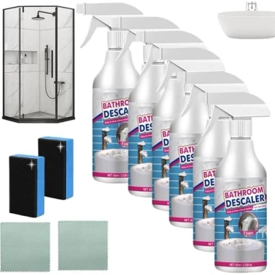 Image of Luckinwish Bathroom Cleaner Stubborn Stains Cleaner, Allfound Descaler, Descaler Foam, Spray,Bathroom Foam Cleaner,Multipurpose (5)