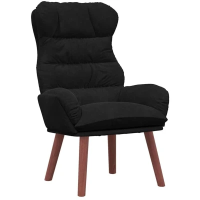 Image of vidaXL Relaxing Chair Black Velvet