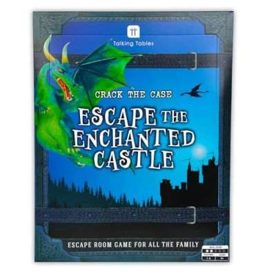 Image of Talking Tables Escape the Enchanted Castle Rescue Dragon Room Game, Crack Case Puzzle, Clues, QR Codes Family Games for Kids Brain Teaser Puzzles Ages 9+, 1 6 Players