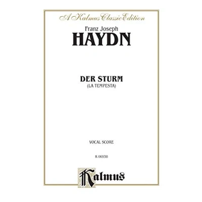 Image of Der Sturm La Tempesta: Satb (Orch.) (German, English Language Edition), Vocal Score (Kalmus Edition)