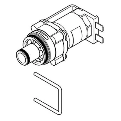 Image of GROHE Solenoid Valve Chrome 42340000