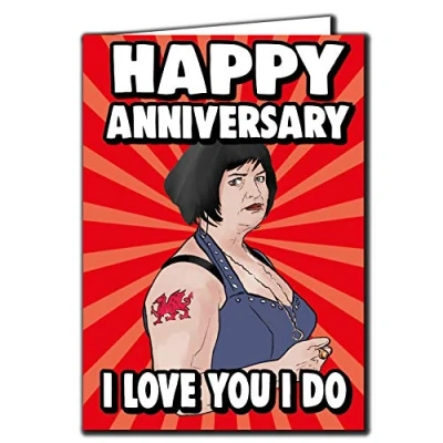 Image of Cheeky Chops Nessa Gavin and Stacey Happy Anniversary I Loves You do Birthday, Anniversary, TV, Funny, Show