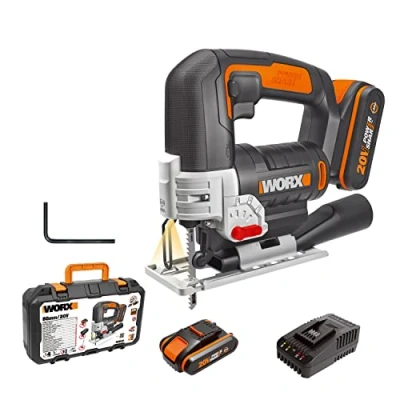 Image of WORX Cordless Jigsaw, Black, 41 x 12.5 25.1 cm