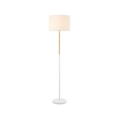 Image of Vretsia Floor Lamp E27 Max 40W Iron, Wood, Fabric Matterial White