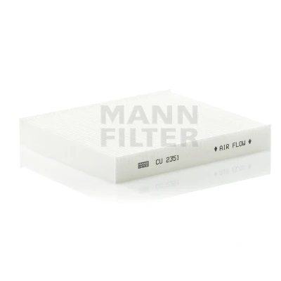 Image of JKR100080 Pollen Filter MANN CU 2351 Particulate 222mm 200mm 30mm HONDA: CR V 4, 5, CIVIC 6 Aerodeck