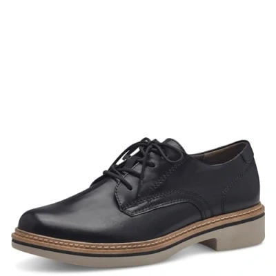 Image of TAMARIS Women&#039;s 8 83200 42 Oxford Flat, Black Nappa, 5 UK