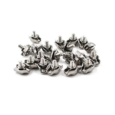 Image of M3 304 Stainless Steel Bearing Simplex Single Bolt Wire Rope Clip Cable Clamps For Cables (20PCS)