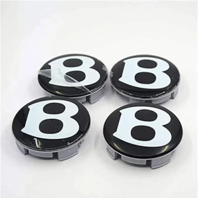 Image of 4pcs Wheel Center Caps, for Bentley Continental GT/Speeding 60mm Car Hub Caps DustProof Rims Badge Cover Auto Exterior Accessories