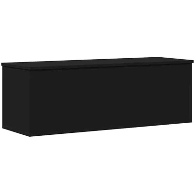Image of vidaXL Storage Box Black 102x35x35 cm Engineered Wood