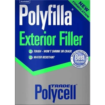 Image of Polycell 5085002 Trade Exterior Filler 2KG, White
