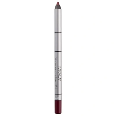 Image of IMPALA Creamy Waterproof Lip Pencil Cherry Color 231 Permanent Liner Long lasting Volumizing Effect