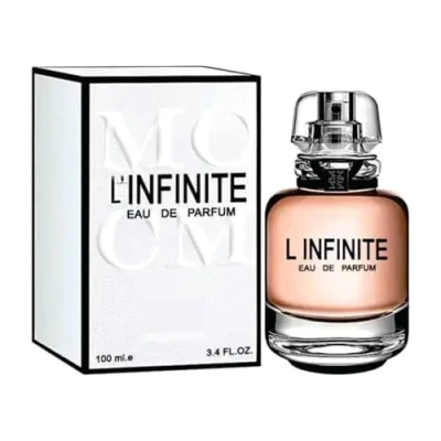 Image of L Infinite Perfume Edp Eau De Parfum for Women 100ml Vanilla, Oud and Jasmine Fragrance Spray Made in Dubai by Sapphire’s choice