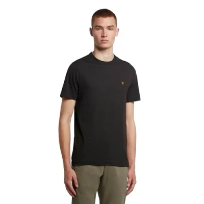 Image of Farah Mens Danny T Shirt, Black, XL UK