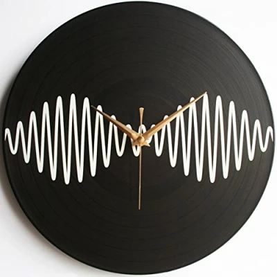 Image of AM Album Art Arctic Monkeys 12&quot; LP Vinyl Record Handmade Wall Clock