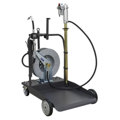 Image of Sealey Oil Dispensing System Air Operated with 10m Retractable Hose Reel
