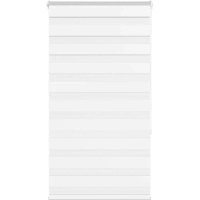 Image of vidaXL Zebra Blind White 90x150 cm Fabric Width 85.9 Polyester