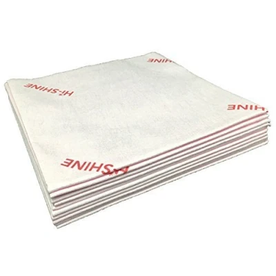 Image of Hi Shine 10 Next Generation Microfibre Cloth 40x40cm Chemical Free Cleaning for Glass, Glasses, Stainless Steel, Shiny Surfaces, Window Cloths Glass Pink