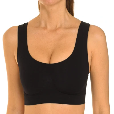 Image of Intimidea Womens Silhouette bra Sport racerback 110597 woman Black Polyamide Size 2XL