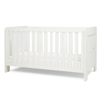 Image of Tutti Bambini Alba Cot Bed Bundle with Eco Fibre Mattress Included (140x70) (White) 0 6 years, 3 modes
