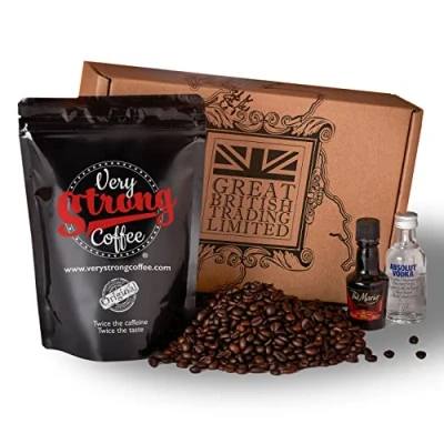 Image of Very Strong Coffee Hamper ESPRESSO MARTINI Kit Gift Set with Whole Beans