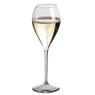 Image of AIOS Set of 6 Unbreakable Triam BPA Free Champagne Flutes. Capacity 160ml