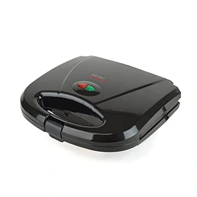 Image of KitchenPerfected 2 Slice Sandwich &amp; Omelette Maker Non Stick Portable E2605BK Black