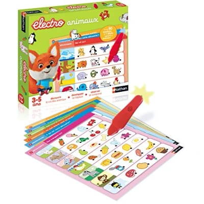 Image of Nathan Electro Animals 31617 Electronic Educational Game for Children Aged 3 to 5 Years