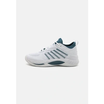 Image of K SWISS Hypercourt Supreme 2 Clay court tennis shoes, Men&#039;s, Size: 8.5, White/stargazer shoes