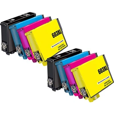 Image of Accessory Land 603XL Ink Cartridges Replacement for Epson 603 XL Use with Expression Home XP 3100 4100 2100 2105 3105 4105, Workforce WF 2810 2830 2835 2850