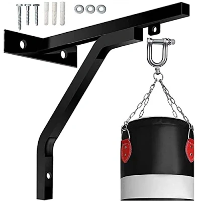 Image of Heavy Duty Punch Bag Standard Wall Bracket Steel Mount Hanging Stand Boxing MMA UFC D Shackle &amp; Screws