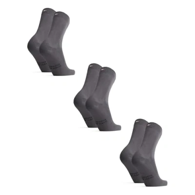 Image of DANISH ENDURANCE Bamboo Socks, Anti Sweat, Mens Black Breathable, Socks Women, Unisex, 3 Pack, Grey, 6 8