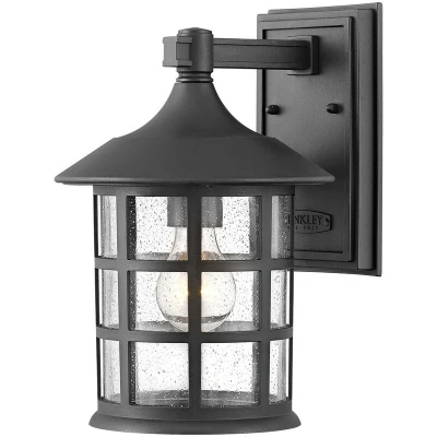 Image of Hinkley Freeport Outdoor Wall Lantern Textured Black, IP44