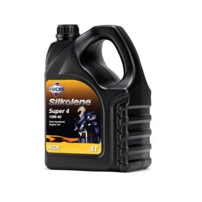 Image of Silkolene SUPER 4 10W40 SEMI SYNTHETIC LITRE MOTORCYCLE ENGINE OIL