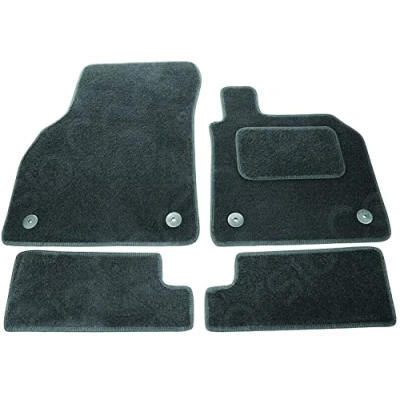 Image of Carsio Carpet Car Mats For Audi TT 2014+ onwards 4 Piece Set Tailored Fit Floor Mat Complete Accessory Black Custom Fitted All Weather, Anti Slip Backing &amp; Trim