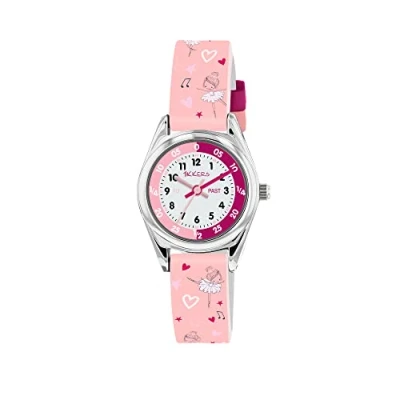 Image of Tikkers Girl&#039;s Analog Quartz Watch with Silicone Strap TK0205