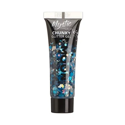 Image of Mystic Chunky Face &amp; Body Glitter Gel by Moon Frozen Cosmetic Festival Paint for Face, Body, Hair, Nails 12ml