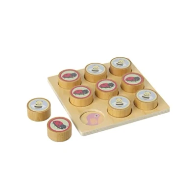 Image of Orange Tree Toys Spring Garden Tic Tac Toe Wooden Toy (FSC®)