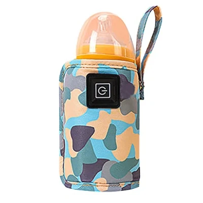 Image of beautyhe Travel Bottle Warmer Mam Bag Baby Portable Insulated blue