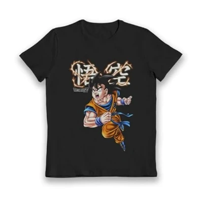 Image of Bioworld Dragon Ball Z Goku Kids T Shirt 10/11 Black