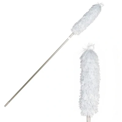 Image of Salter LASAL71502WEU7 Warm Harmony Microfibre Duster Scratch Free Cleaning, Extendable Handle 120cm, Feather Duster, Traps Dust &amp; Dirt, Flexible Head, Clean High Ceilings, Blinds Tricky Corners