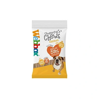 Image of Webbox Prime Chomping Chews Beef Or Chicken Dog Treats (20 Per Pack) 200g (Prime Chicken, 2