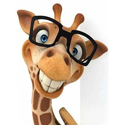 Image of 5D Diamond Painting Kits for Adults Kids, Full Drill Round Number Crystal Rhinestone Art Craft DIY Parents Children Interrction, Home Wall Decor (Giraffe 30x40 cm)